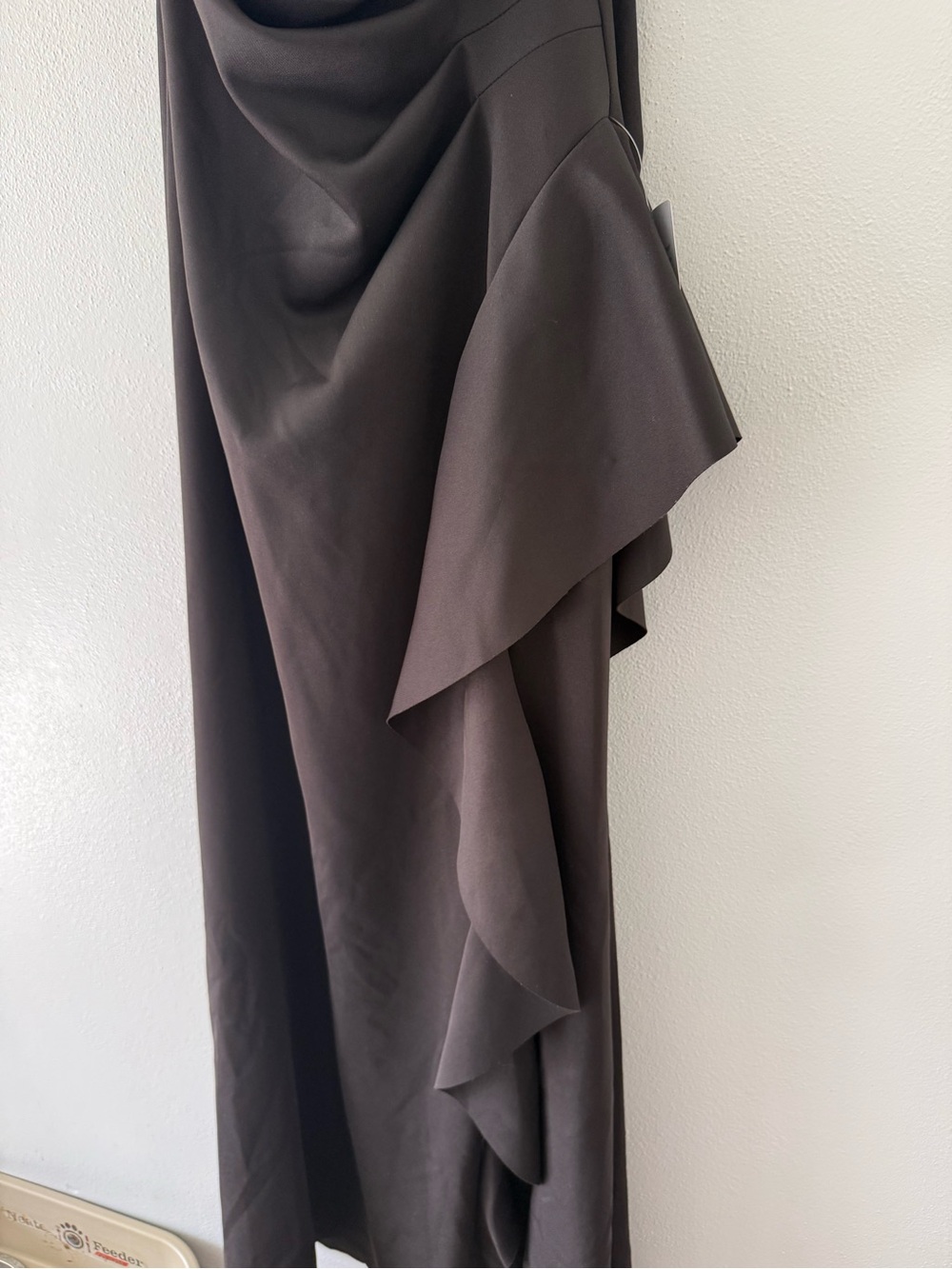 Xscape Black Cowl Neck Ruffle Maxi Dress - Picture 2 of 8